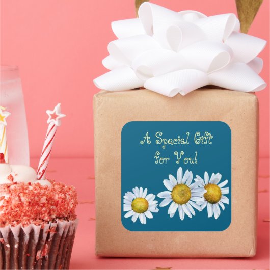 Delightful Daisies Gift Sticker (Feest)