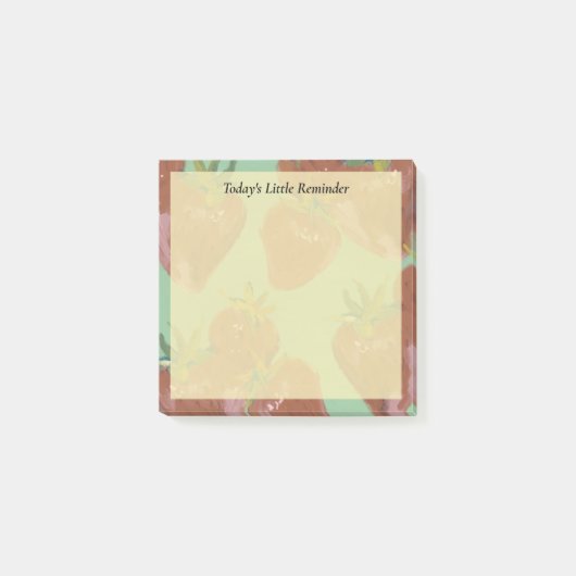 Delightful Groene Pastel Strawberry Post-it® Notes (Voorkant)