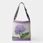 Delightful Lavender Hydranga Crossbody Tas (Voorkant)