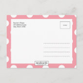 DELIGHTFUL Moderne Birth Announounter Aankondigingskaart (Achterkant)