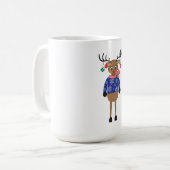 Delightful Reindeer Christmas Gift Mug Koffiemok (Voorkant links)