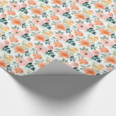 Delightful Sunset Bouquet Wrapping Paper Cadeaupapier (Hoek)