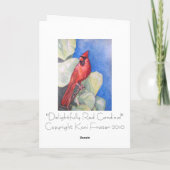 Delightfully Rood HoofdWENSKAART Kaart (Achterkant)