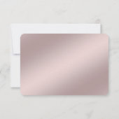 Deliicate Roze Bloemrijke Frame RSVP Kaart (Achterkant)