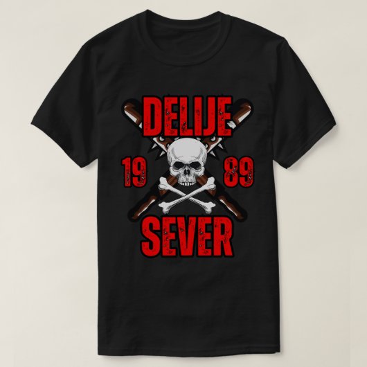 Delije 1989 Rode T-shirt (Design voorkant)