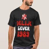 Delije Noord 1989 Ceveno Wit T-shirt (Voorkant)