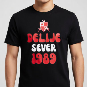 Delije Noord 1989 Ceveno Wit  T-shirt