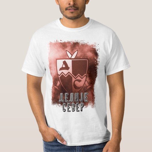 Delije Sever Crvena Zvezda Beograd - Rode Ster T-shirt (Voorkant)
