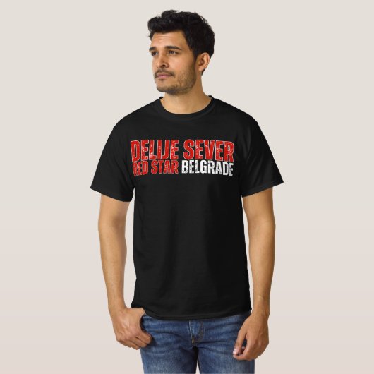 Delije Sever Rode Ster Belgrado T-shirt (Voorkant volledig)