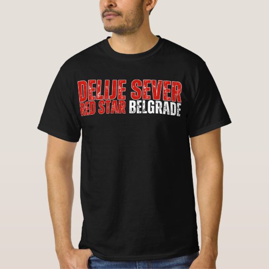 Delije Sever Rode Ster Belgrado T-shirt (Voorkant)