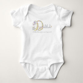 Delilah baby meisjes naam betekent monogram harten romper