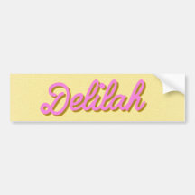 Delilah Bumpersticker
