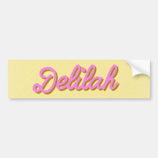 Delilah Bumpersticker (Voorkant)