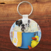 Delilah - English Bulldog Sleutelhanger (Voorkant)