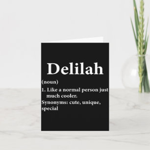 Delilah naam definitie  kaart