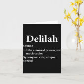 Delilah naam definitie  kaart (Gele Bloem)