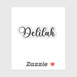 Delilah Naam - Handgeschreven kalligrafie Sticker