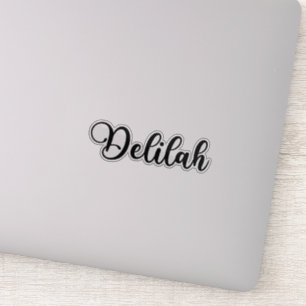 Delilah Naam - Handgeschreven kalligrafie Sticker