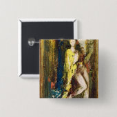 Delilah Vierkante Button 5,1 Cm (Voorkant /achterkant)