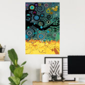 Delirium - Abstract Poster (Thuiskantoor)