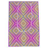 Delish Paarse alternatief diamantpatroon Medium Cadeauzakje (Achterkant)