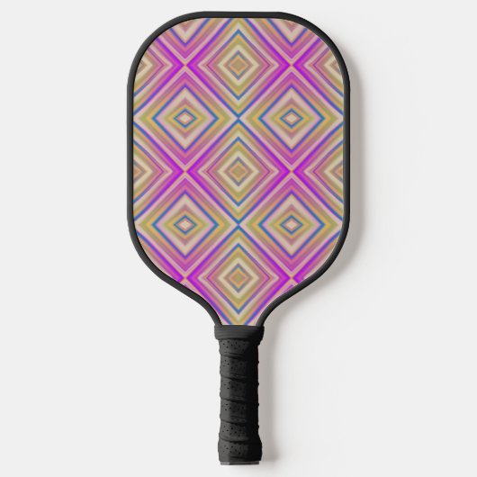 Delish Paarse alternatief diamantpatroon Pickleball Paddle (Voorkant)