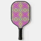 Delish Paarse alternatief diamantpatroon Pickleball Paddle (Achterkant)