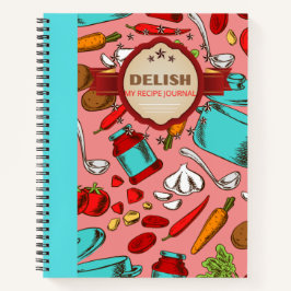 DELISH RECIPE FUN DESIGN NOTITIEBOEK