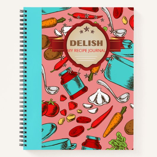 DELISH RECIPE FUN DESIGN NOTITIEBOEK (Voorkant)