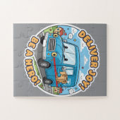 Deliver Joy! Be A Hero! - Cheerful Cartoon Mail Legpuzzel (Horizontaal)