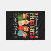 Delivering The Baby Labor Delivery Nurse Christmas Fleece Deken (Voorkant (Horizontaal))