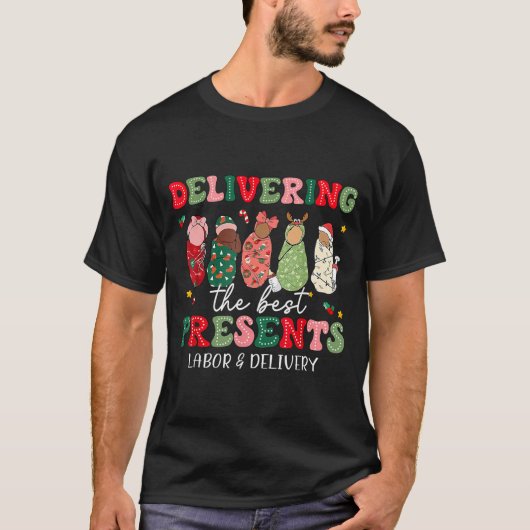 Delivering The Labor Delivery Nurse Christmas  T-shirt (Voorkant)