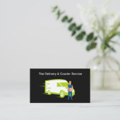 Delivery And Courier Services Business Card Visitekaartje (Staand voorkant)