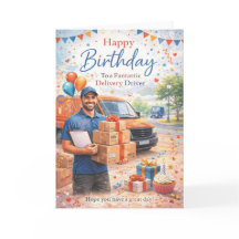 Delivery Driver Birthday Card