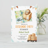 Delivery driver retirement invitation kaart (Staand voorkant)