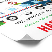 Delivery Driver Thank You Snack Sign Poster (Hoek)