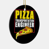 Delivery Guy Pizza Chef Keramisch Ornament (Rechts)