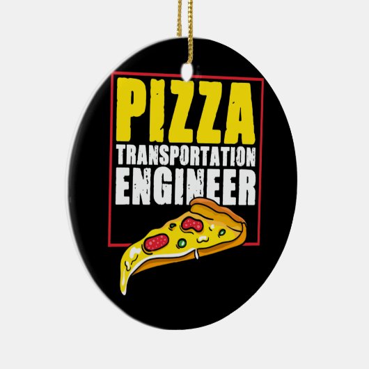 Delivery Guy Pizza Chef Keramisch Ornament (Rechts)