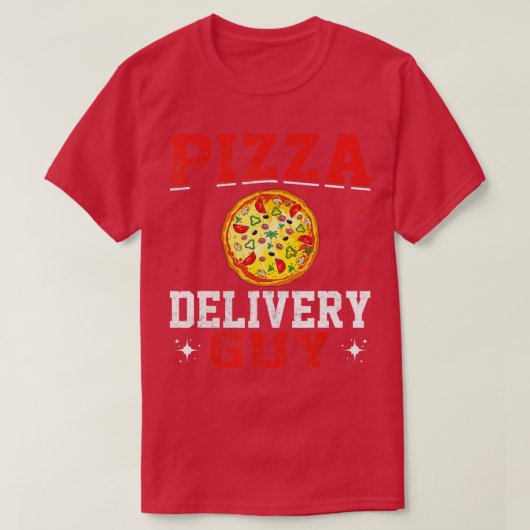Delivery Service Pizza Delivery Pizza Delivery Man T-shirt (Design voorkant)