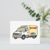 Delivery Van Briefkaart (Staand voorkant)