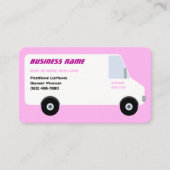 Delivery Van Pink Visitekaartje (Voorkant)