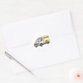 Delivery Van Ronde Sticker (Envelop)