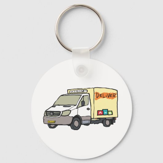 Delivery Van Sleutelhanger (Voorkant)