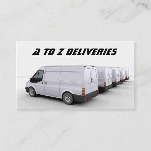Delivery Van Visitekaartje (Voorkant)
