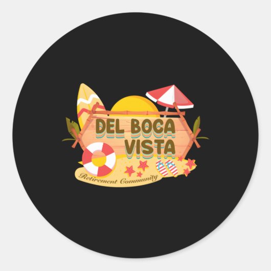 Dell Boca Vista Pensioenfonds Ronde Sticker (Voorkant)