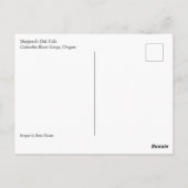 Dell-Herfsten van Shepperd, Columbia River Gorge,  Briefkaart (Achterkant)