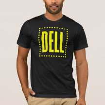  Dell Logo, donkere T-shirt (gele Logo)