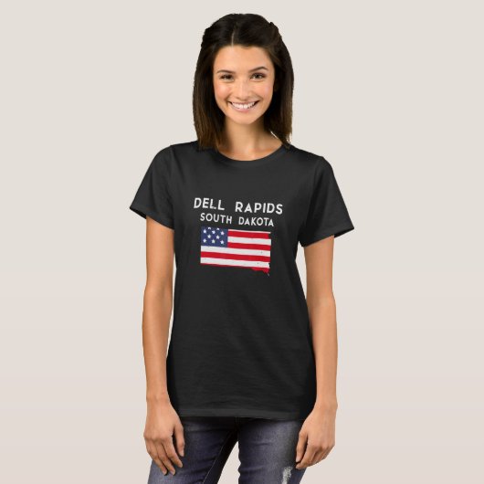 Dell Rapids South Dakota USA State America Travel T-shirt (Voorkant volledig)
