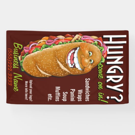  Dell/Sandwich-winkelpromo Adverteren Spandoek (Horizontaal)