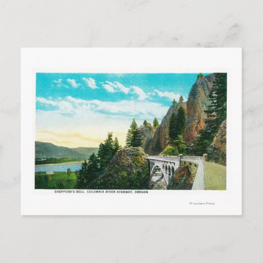 Dell van Shepperd over de Columbia River Briefkaart (Voorkant)